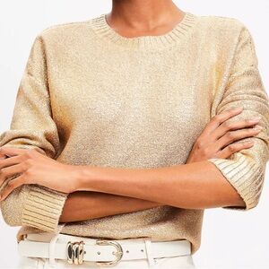LOFT Gold Foiled Women's Sweater - Size XS - NWOT